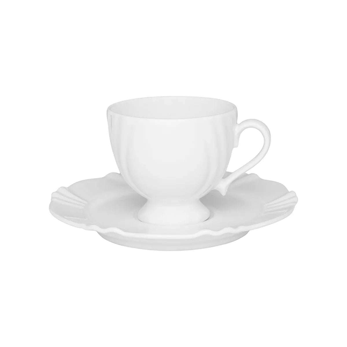 [14 PIEZAS] Juego de Café de Porcelana + Set de Individuales de Mesa de Regalo