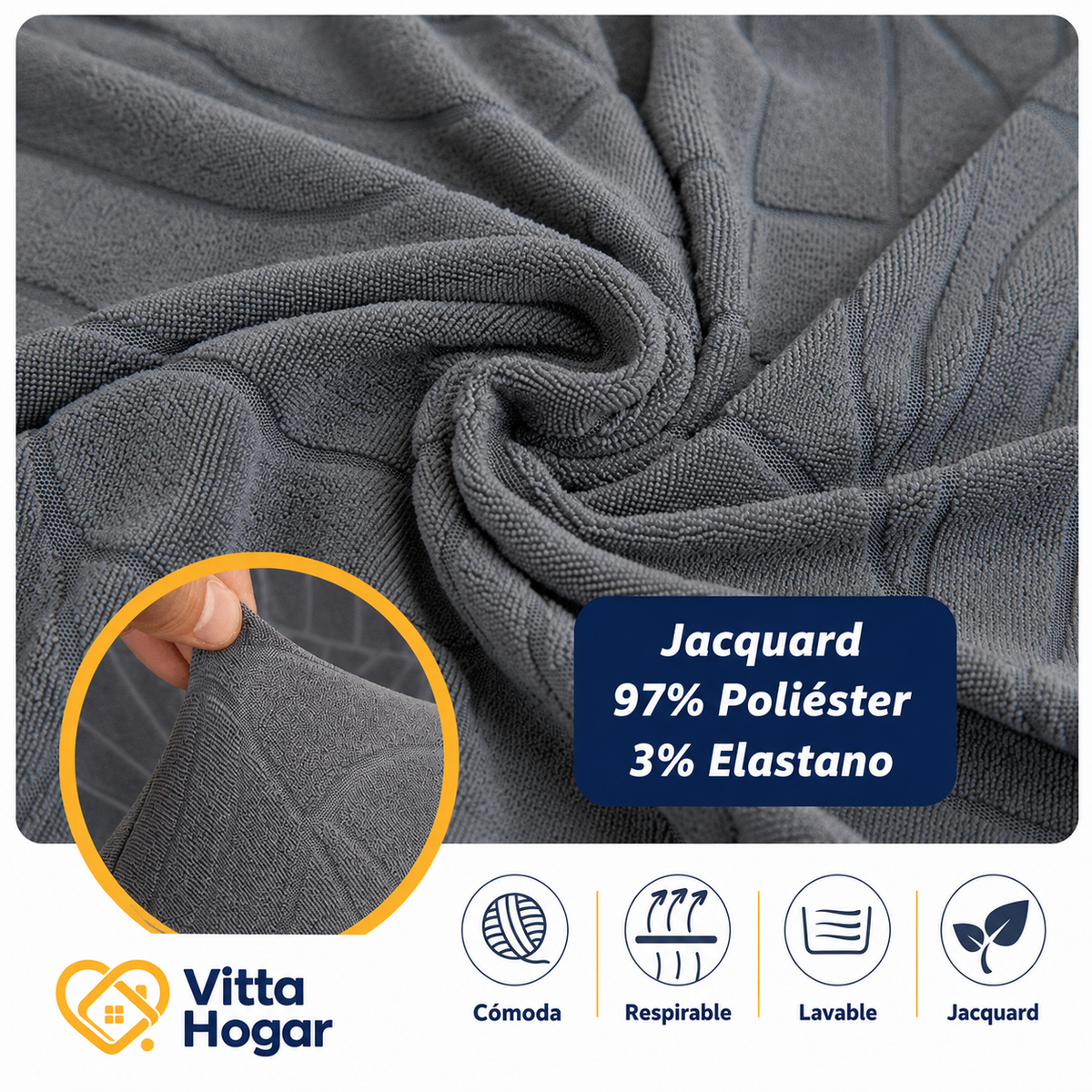 [COMPRÁ 1, LLEVÁ 2] Funda Impermeable para Sillón de Jacquard Premium + Manta de Peluche de Regalo