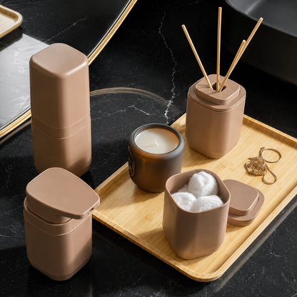 [6 PIEZAS] Set de Accesorios para Baño Premium + Set de Toallas Premium gratis